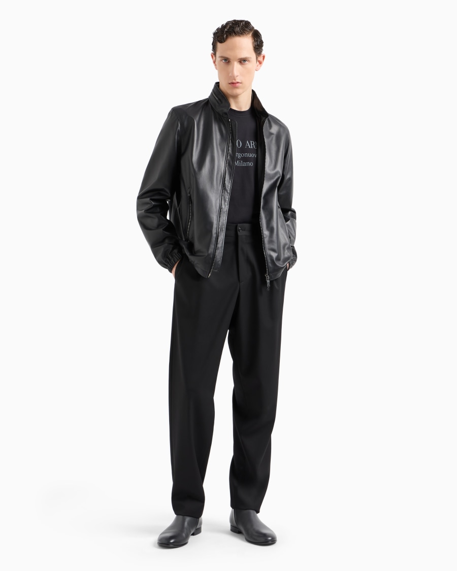 The world of armani T-SHIRT GIROCOLLO BORGONUOVO 11 IN JERSEY DI COTONE PIMA Promozione