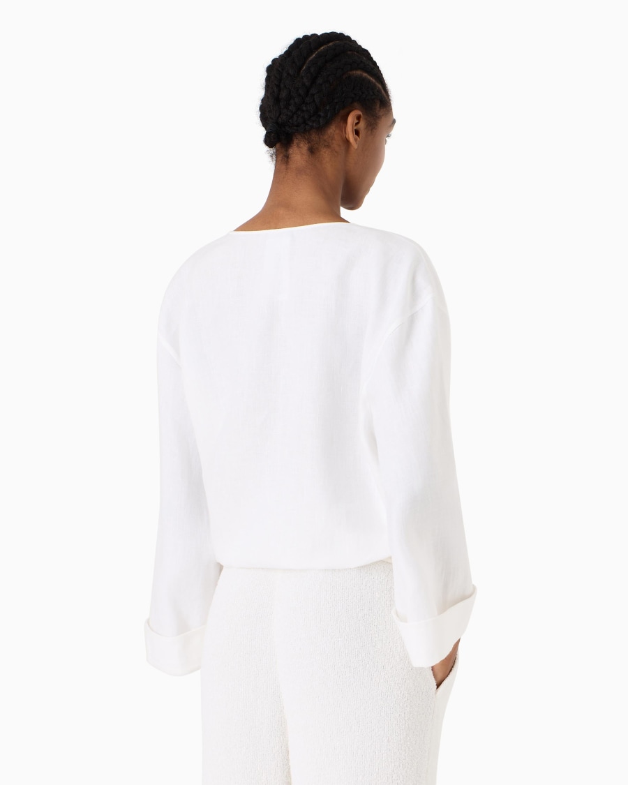 The world of armani CAMICIA DA ANNODARE IN CANAPA ASV Soddisfazione Garantita