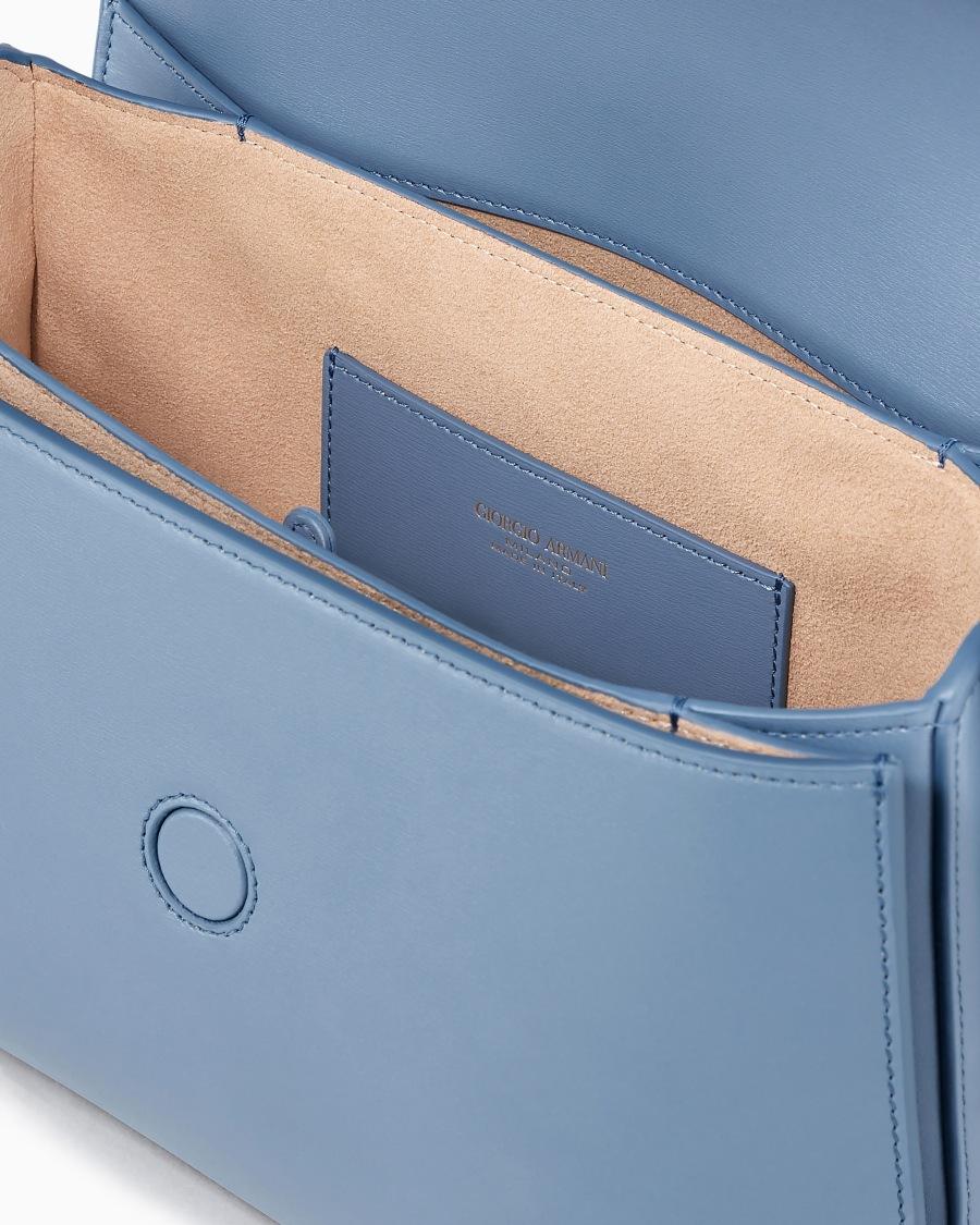The world of armani BORSA MEDIA LA PRIMA IN PELLE PALMELLATA Vendita Calda