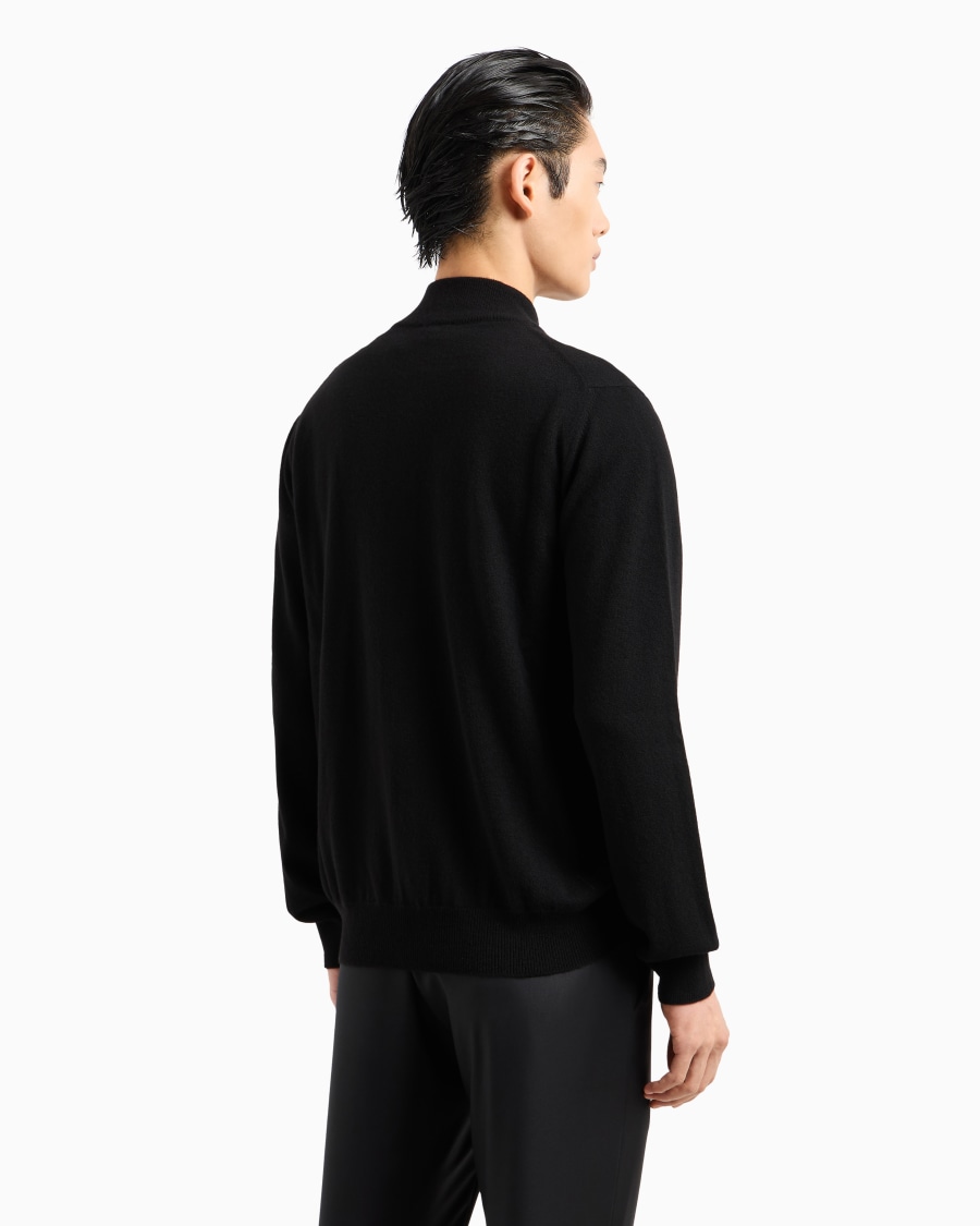 The world of armani CARDIGAN CON ZIP IN CASHMERE In Linea