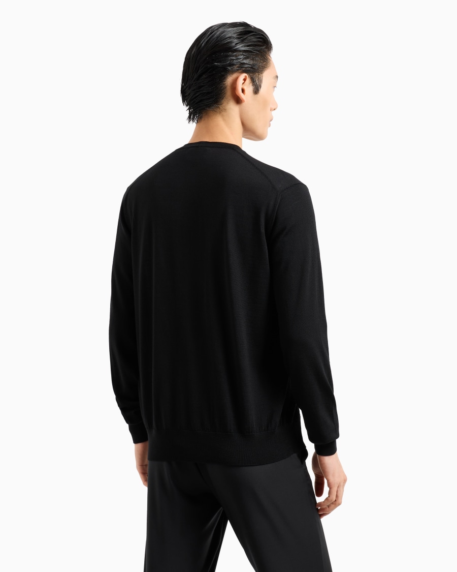 The world of armani CARDIGAN CON BOTTONI IN LANA VERGINE Prezzo Ridotto