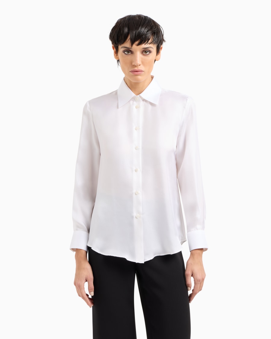 The world of armani CAMICIA IN SETA ORGANICA Promozione