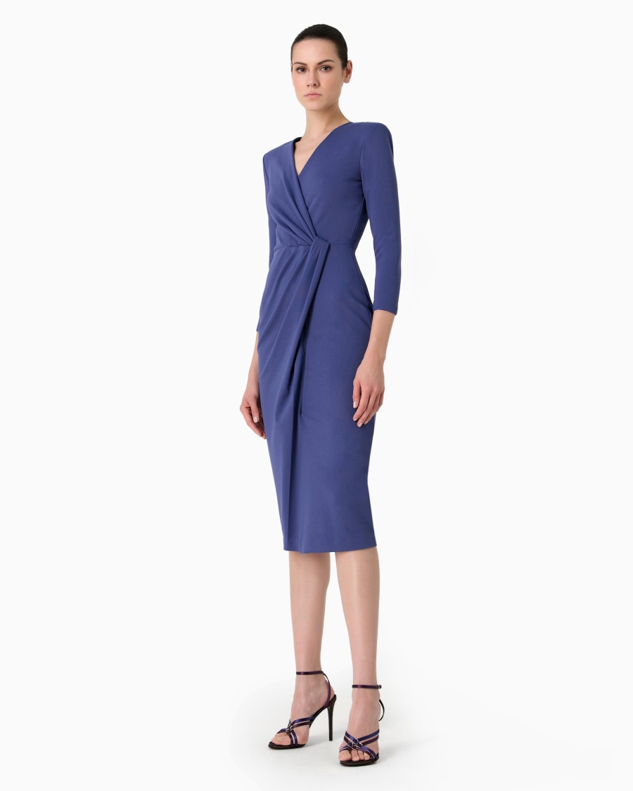 The world of armani ABITO LONGUETTE IN MISTO VISCOSA PUNTO MILANO Pezzi Unici