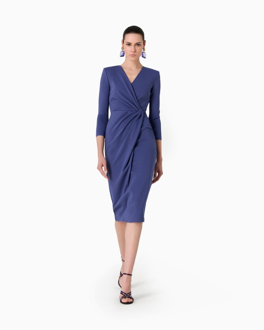 The world of armani ABITO LONGUETTE IN MISTO VISCOSA PUNTO MILANO Pezzi Unici