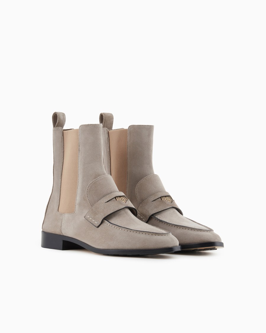 The world of armani STIVALETTI IN SUEDE Novità