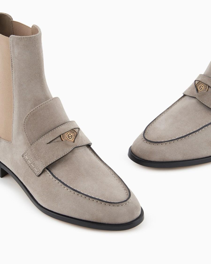 The world of armani STIVALETTI IN SUEDE Novità