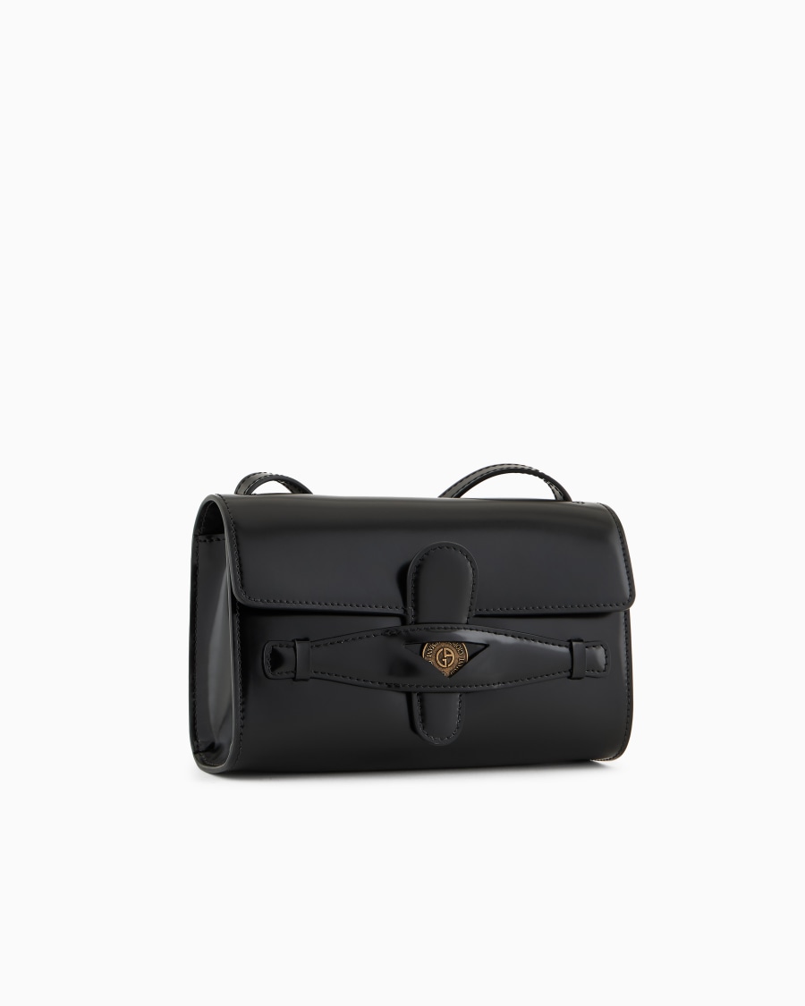 The world of armani DENIM COLLECTION CROSSBODY PICCOLA IN PELLE SPAZZOLATA Outlet