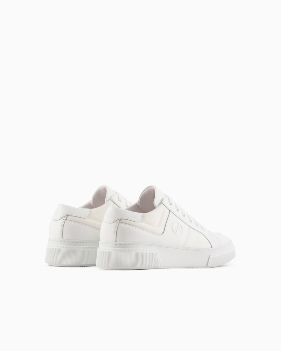 The world of armani SNEAKERS IN PELLE E TESSUTO In Saldo