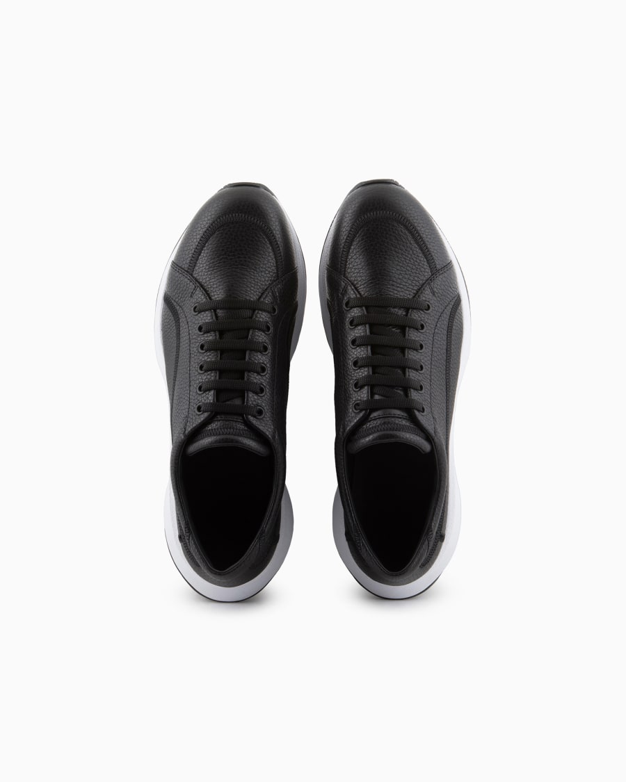 The world of armani SNEAKERS IN CERVO E PELLE Nuovo