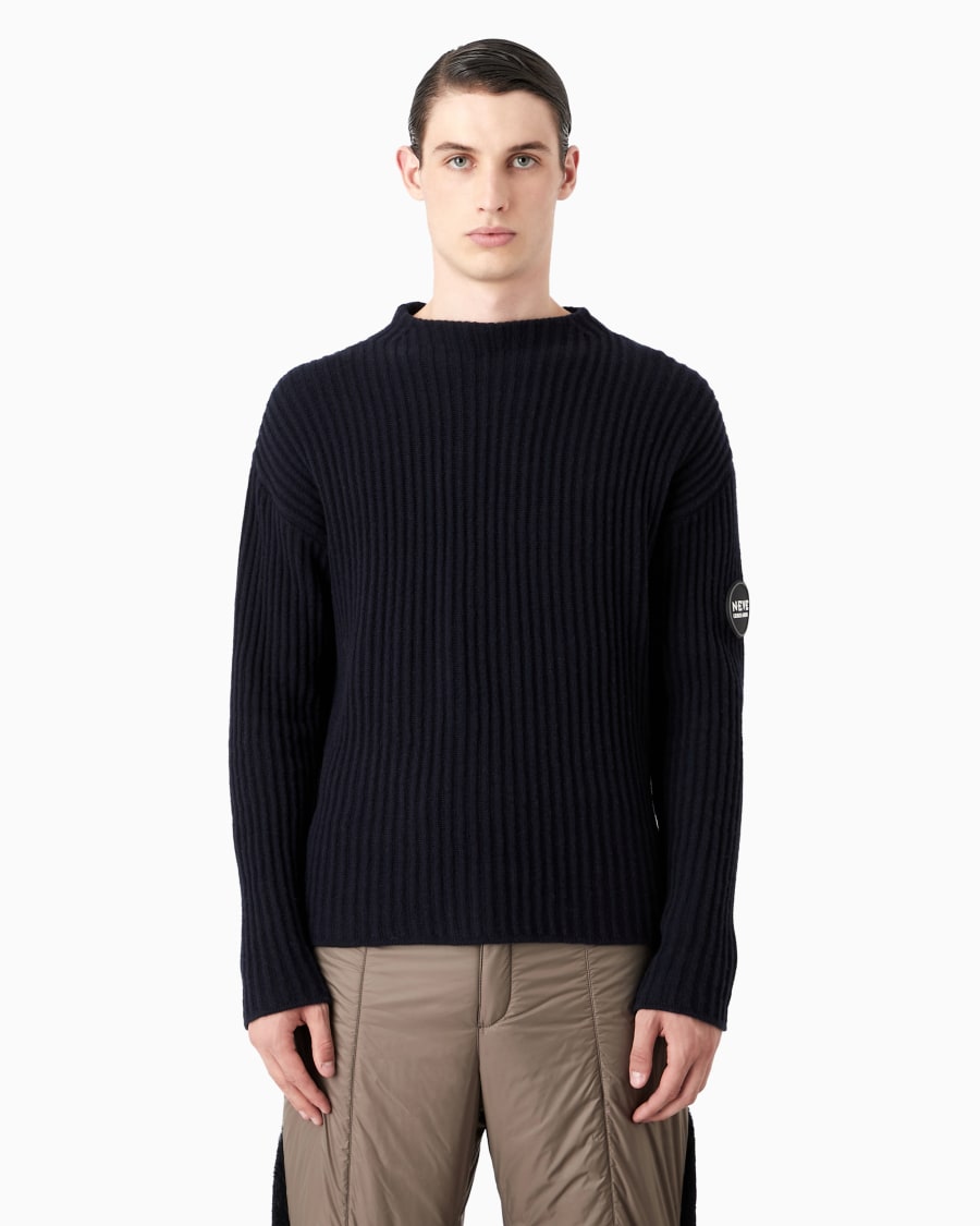 The world of armani GIORGIO ARMANI NEVE MAGLIA IN LANA E CASHMERE Soddisfazione Garantita