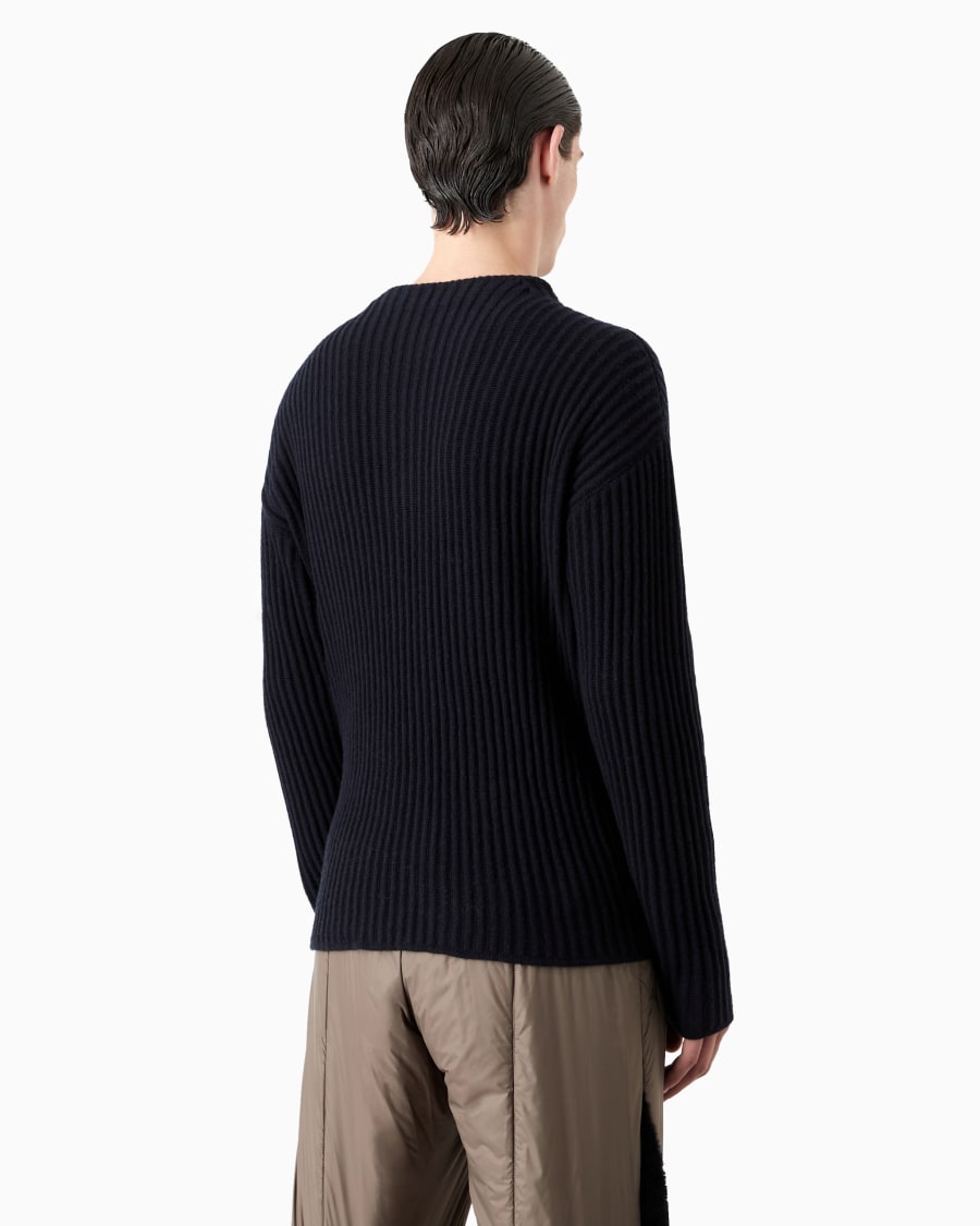 The world of armani GIORGIO ARMANI NEVE MAGLIA IN LANA E CASHMERE Soddisfazione Garantita