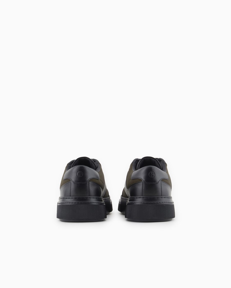 The world of armani SNEAKERS IN PELLE E TESSUTO Negozi Online