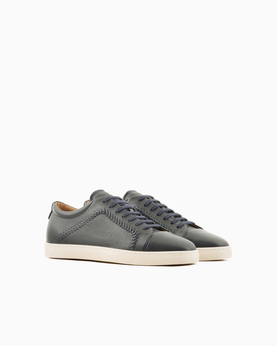 The world of armani SNEAKERS IN NAPPA Consegna Veloce