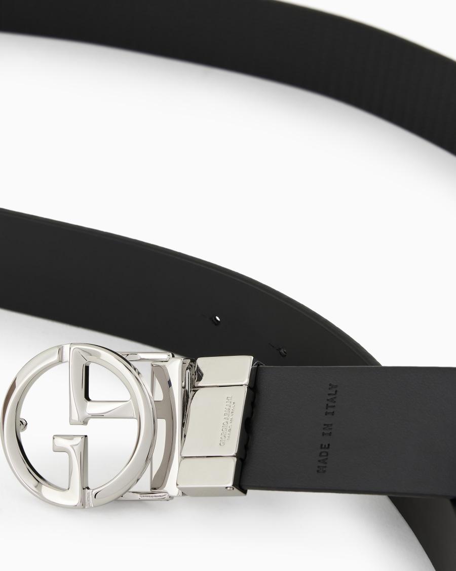 The world of armani CINTURA CON LOGO IN PELLE STAMPATA Shopping Online