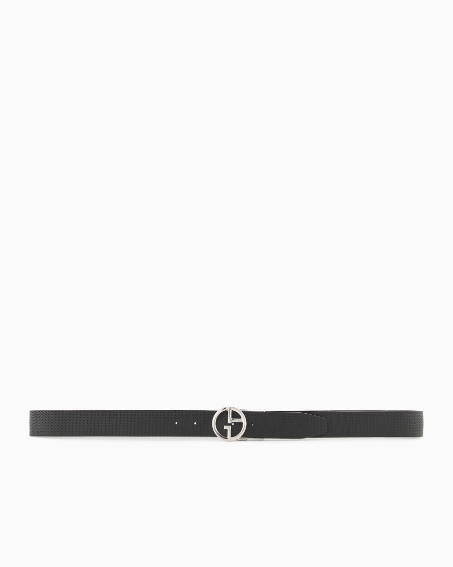 The world of armani CINTURA CON LOGO IN PELLE STAMPATA Shopping Online