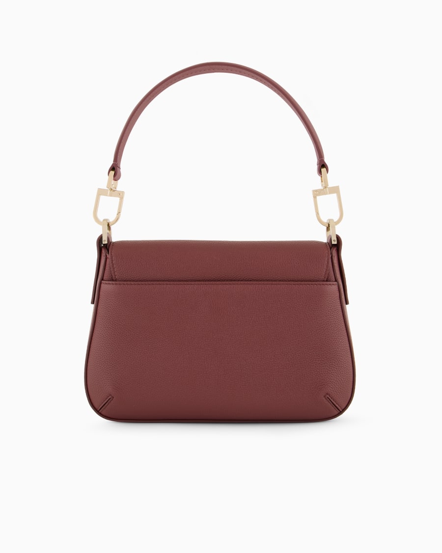 The world of armani BORSA A MANO PICCOLA LA PRIMA SOFT IN PELLE GRANATA ASV Vendita Economica