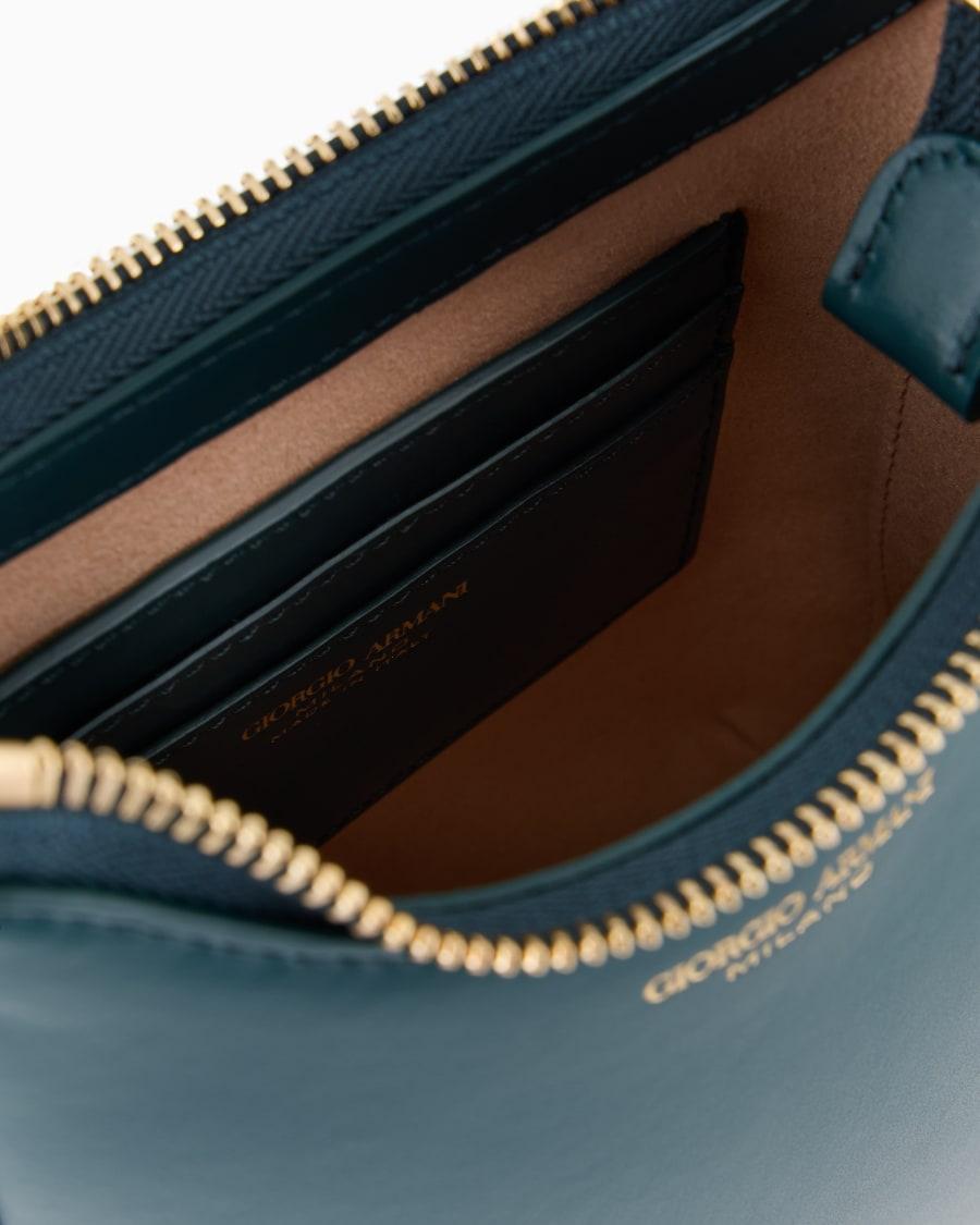 The world of armani HOBO BAG PICCOLA LA PRIMA IN PELLE In Saldo