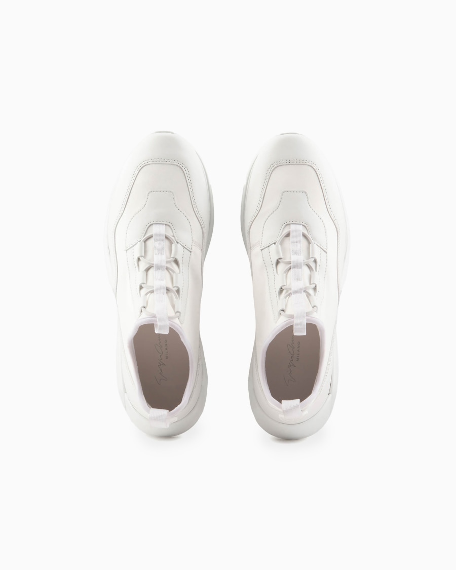 The world of armani SNEAKERS IN TESSUTO TECNICO E PELLE In Linea