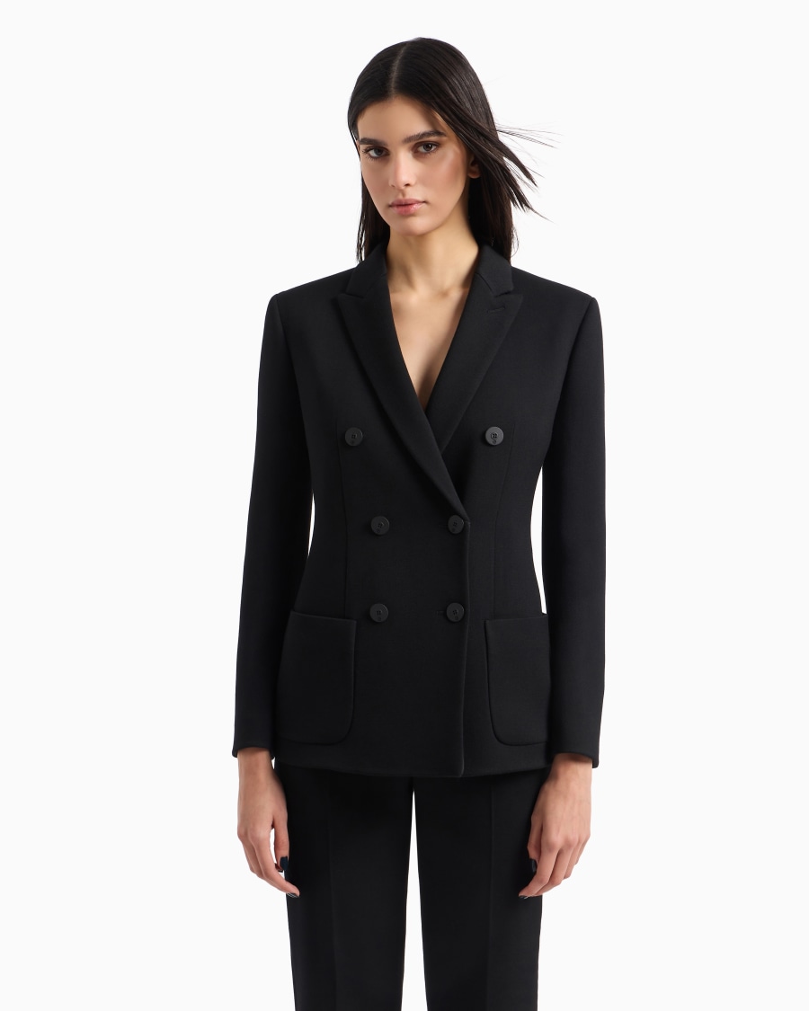 The world of armani GIACCA DOPPIOPETTO IN LANA DOUBLE STRETCH Sconto