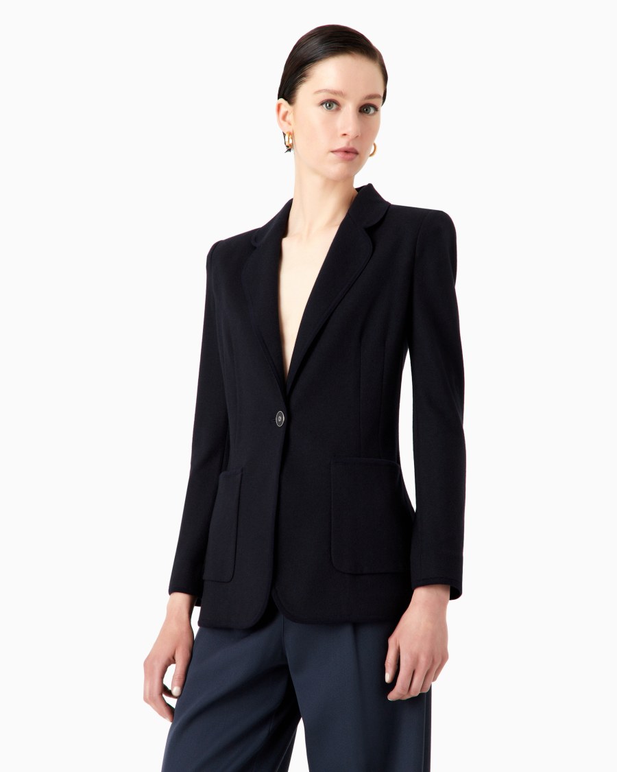 The world of armani GIACCA IN JERSEY DI PURO CASHMERE Negozi Online