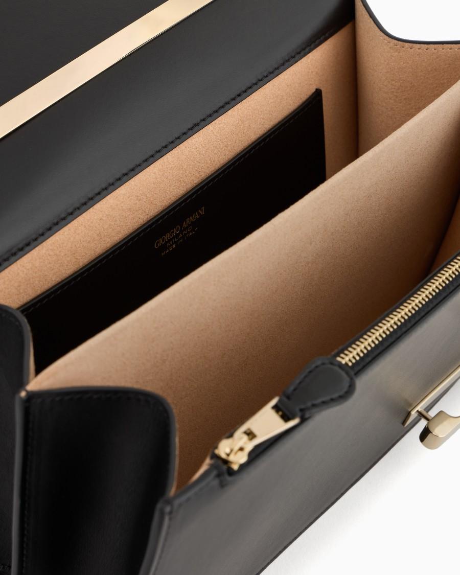 The world of armani BORSA A MANO MEDIA IN PELLE CON TRACOLLA Online