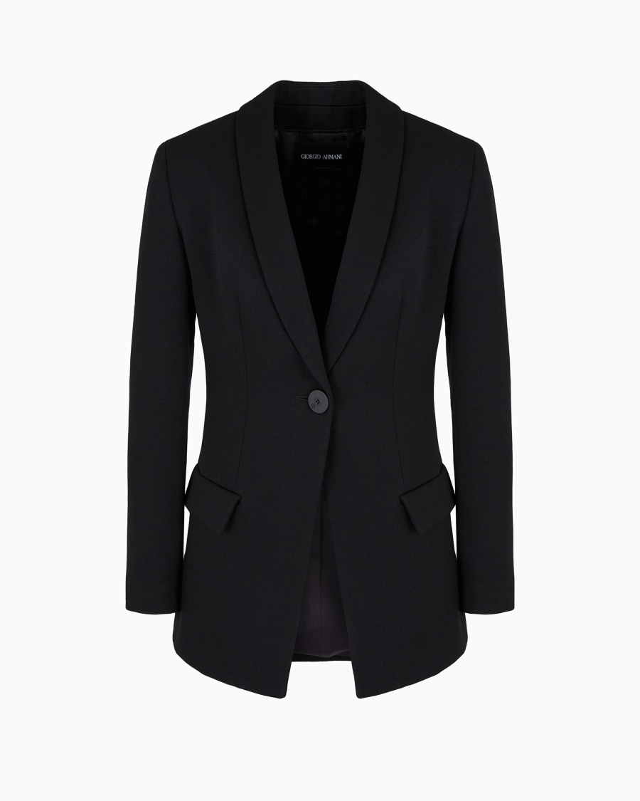 The world of armani GIACCA MONOPETTO IN LANA VERGINE