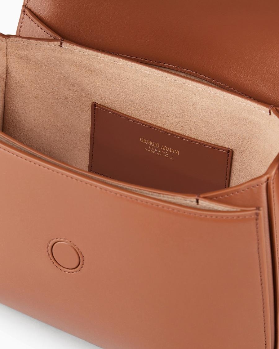The world of armani BORSA MEDIA LA PRIMA IN PELLE PALMELLATA Vendita Economica