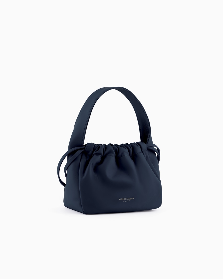 The world of armani BORSA A SECCHIELLO PICCOLA IN NAPPA ASV Negozio
