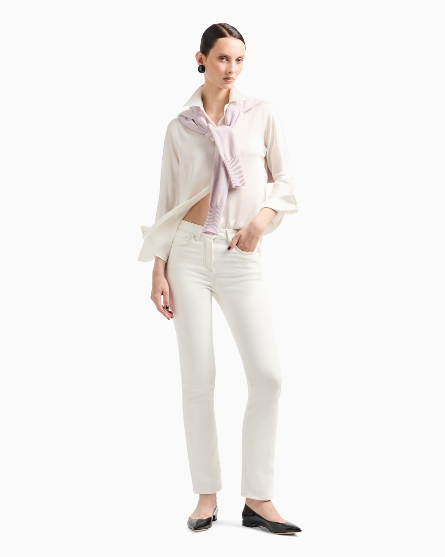 The world of armani DENIM COLLECTION JEANS 5-TASCHE IN DENIM DI COTONE STRETCH Nuova