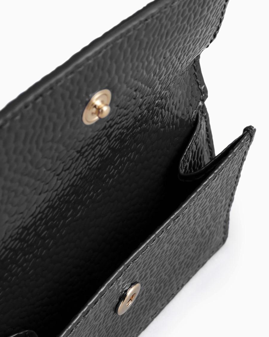 The world of armani PORTAFOGLI TRIFOLD MINI LA PRIMA IN VERNICE EFFETTO CHICCO DI RISO Shopping online