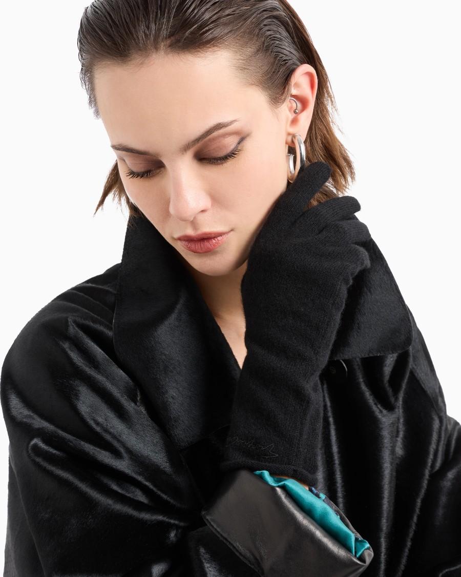 The world of armani GUANTI IN CASHMERE Smaltimento dello stoccaggio