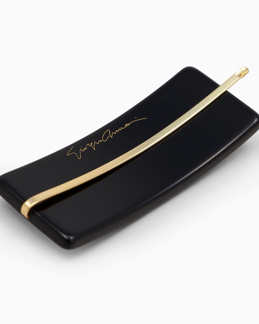 The world of armani FERMAGLIO CON LOGO IN CRISTALLI Vendita calda