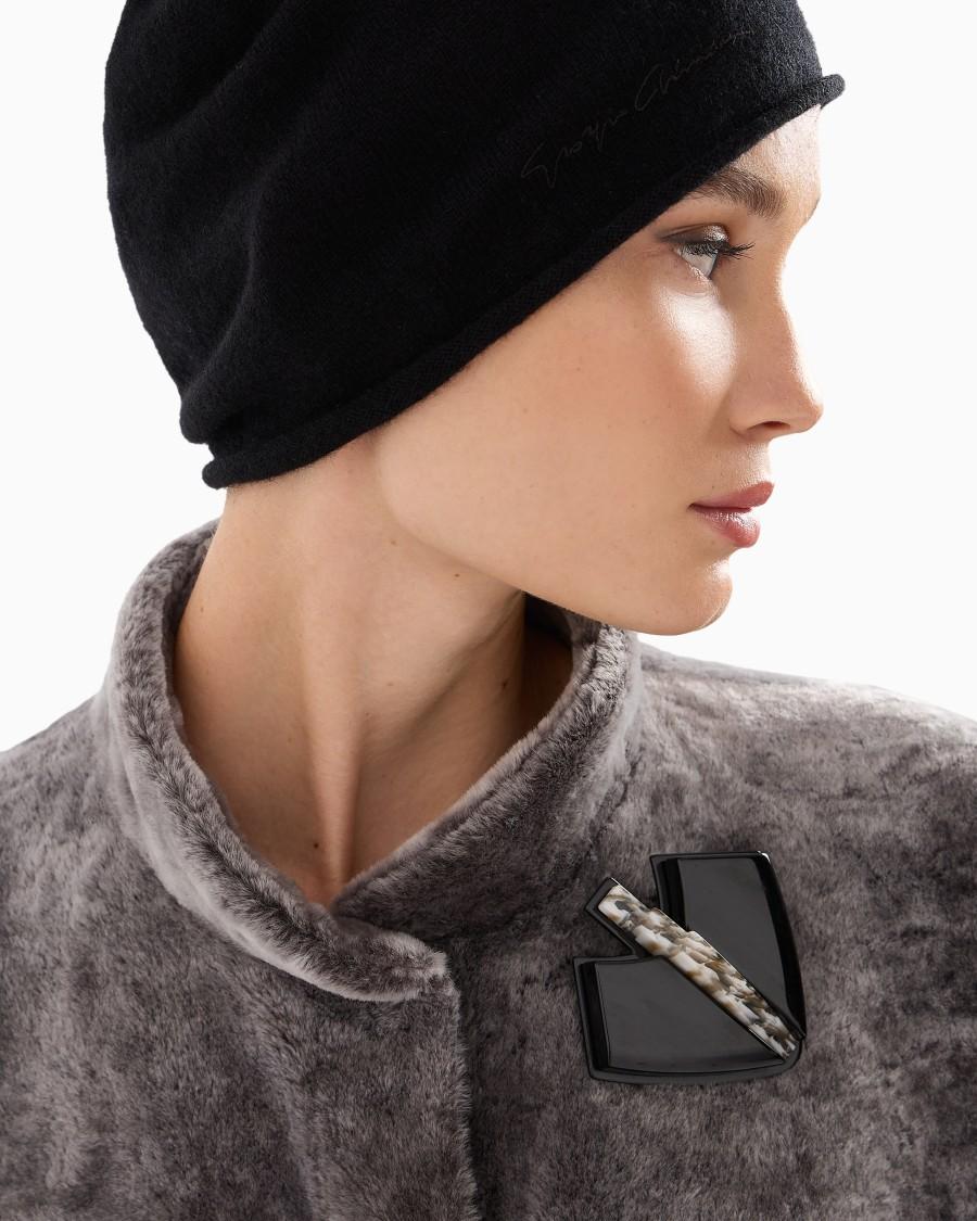 The world of armani BEANIE IN CASHMERE Offerta migliore