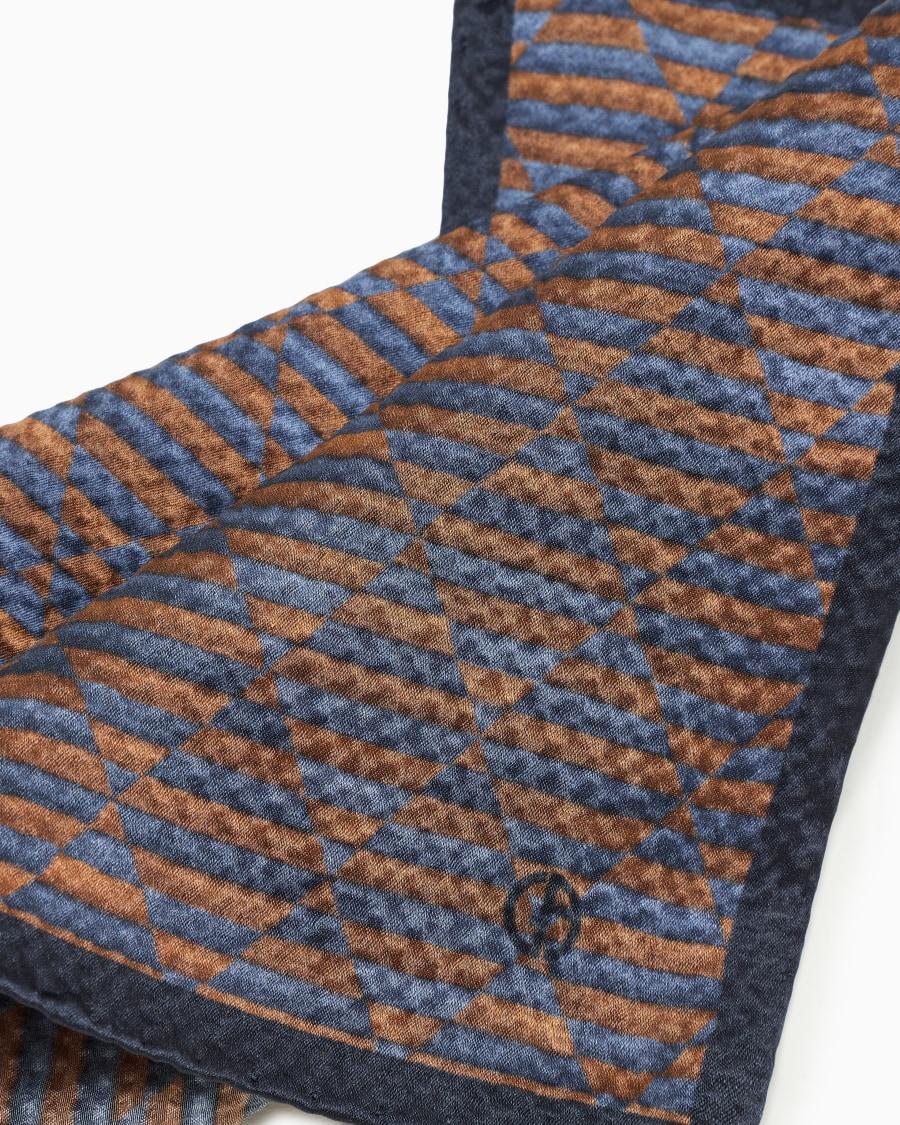 The world of armani POCHETTE DA TASCHINO IN SETA STAMPATA Offerte esclusive