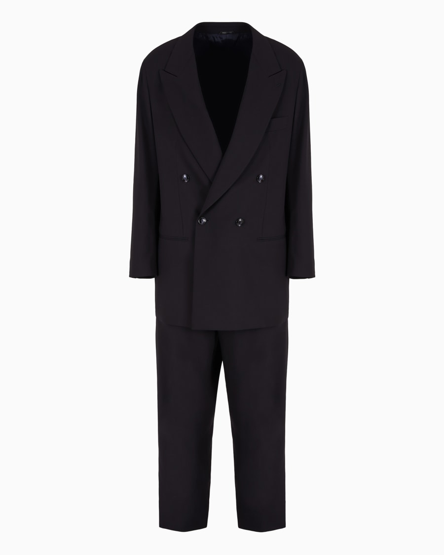 The world of armani ABITO DOPPIOPETTO IN CREPE DI LANA VERGINE Lightning offer