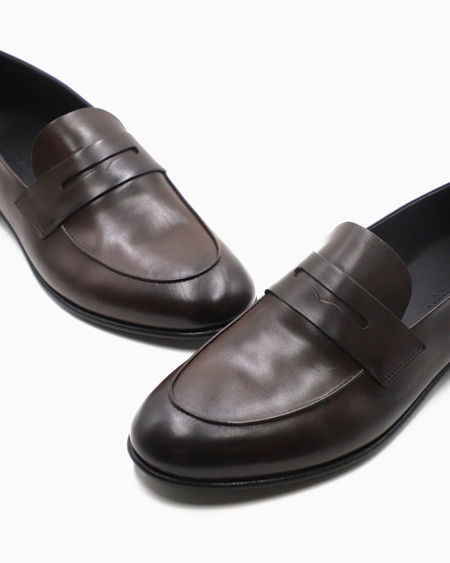 The world of armani MOCASSINI IN PELLE Offerte stagionali
