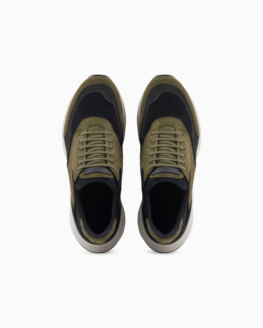 The world of armani SNEAKERS IN PELLE SCAMOSCIATA Comprane uno, ottenene uno gratis