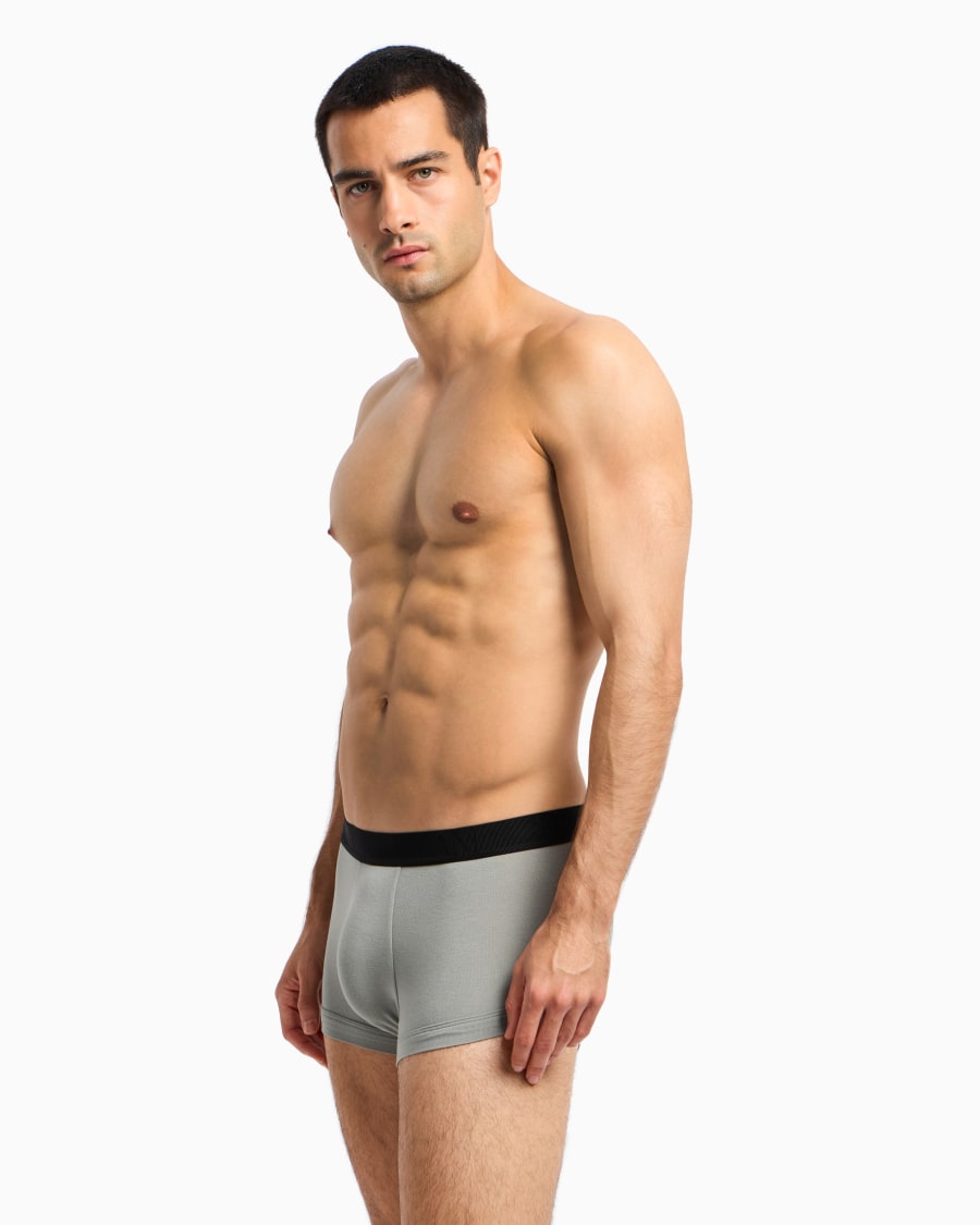 The world of armani BOXER IN JERSEY STRETCH CON BANDA LOGATA Ultimo giorno