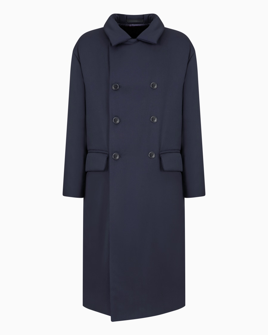 The world of armani CAPPOTTO DOPPIOPETTO IMBOTTITO IN LANA VERGINE Promozione temporanea