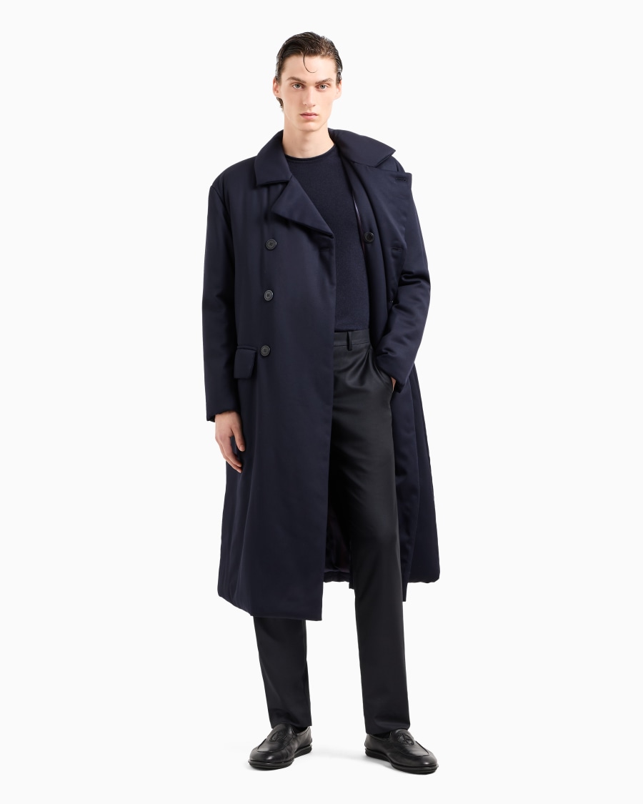 The world of armani CAPPOTTO DOPPIOPETTO IMBOTTITO IN LANA VERGINE Promozione temporanea