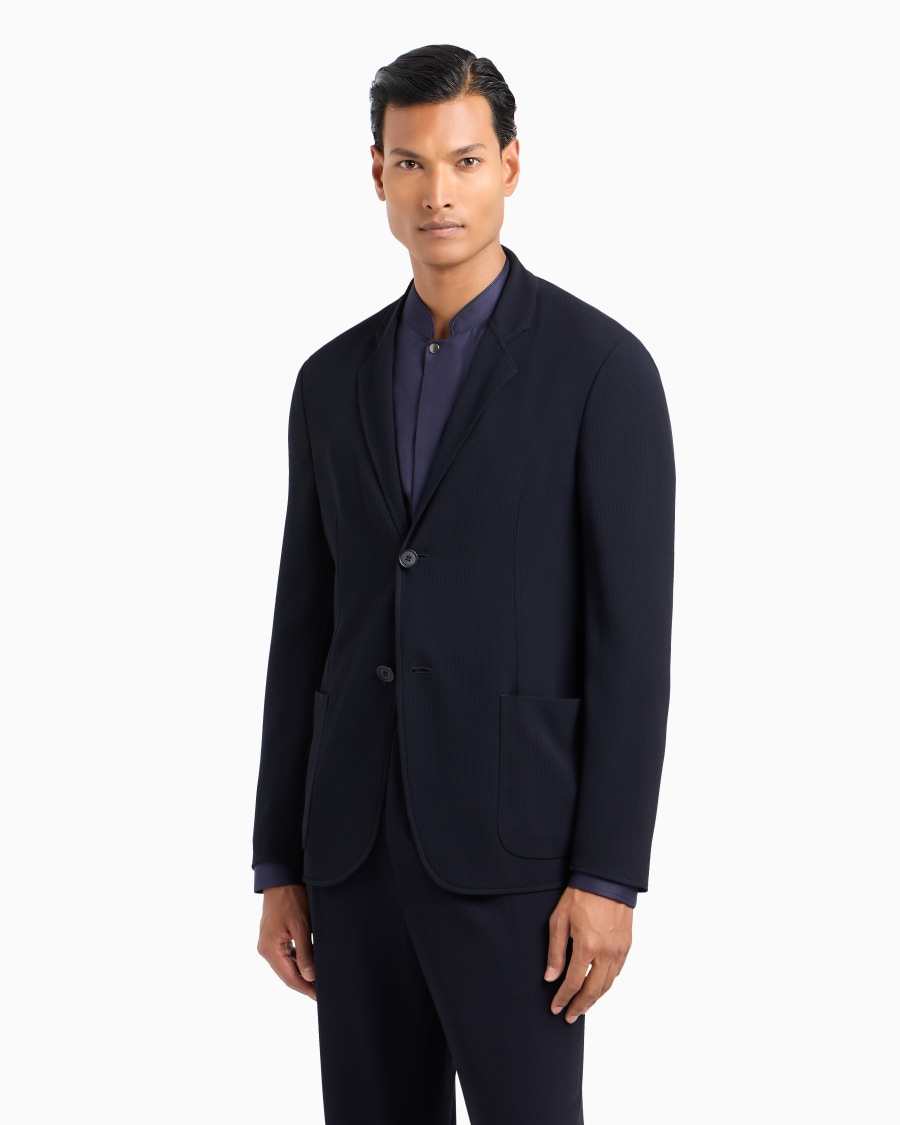 The world of armani GIACCA MONOPETTO IN LANA VERGINE Offerta speciale della fabbrica