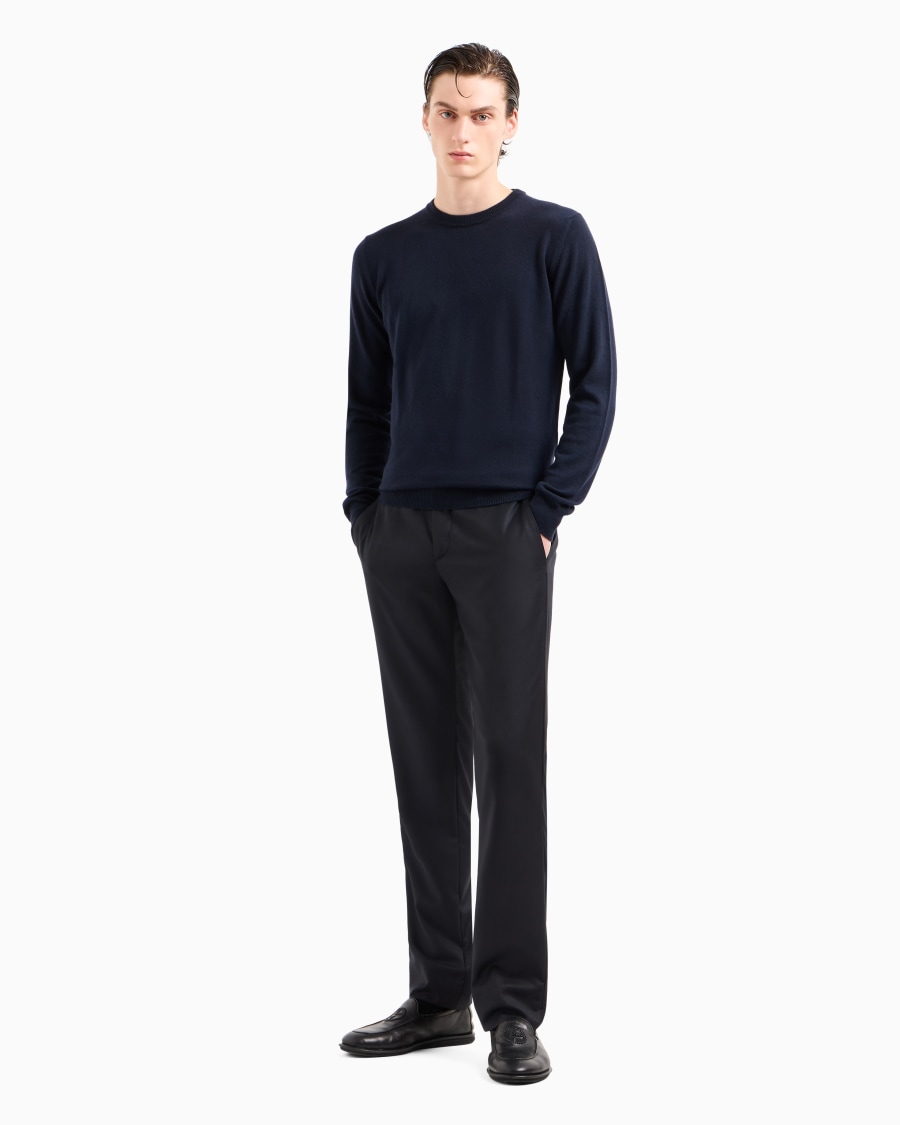 The world of armani MAGLIA GIROCOLLO IN CASHMERE Sostegno trimestrale