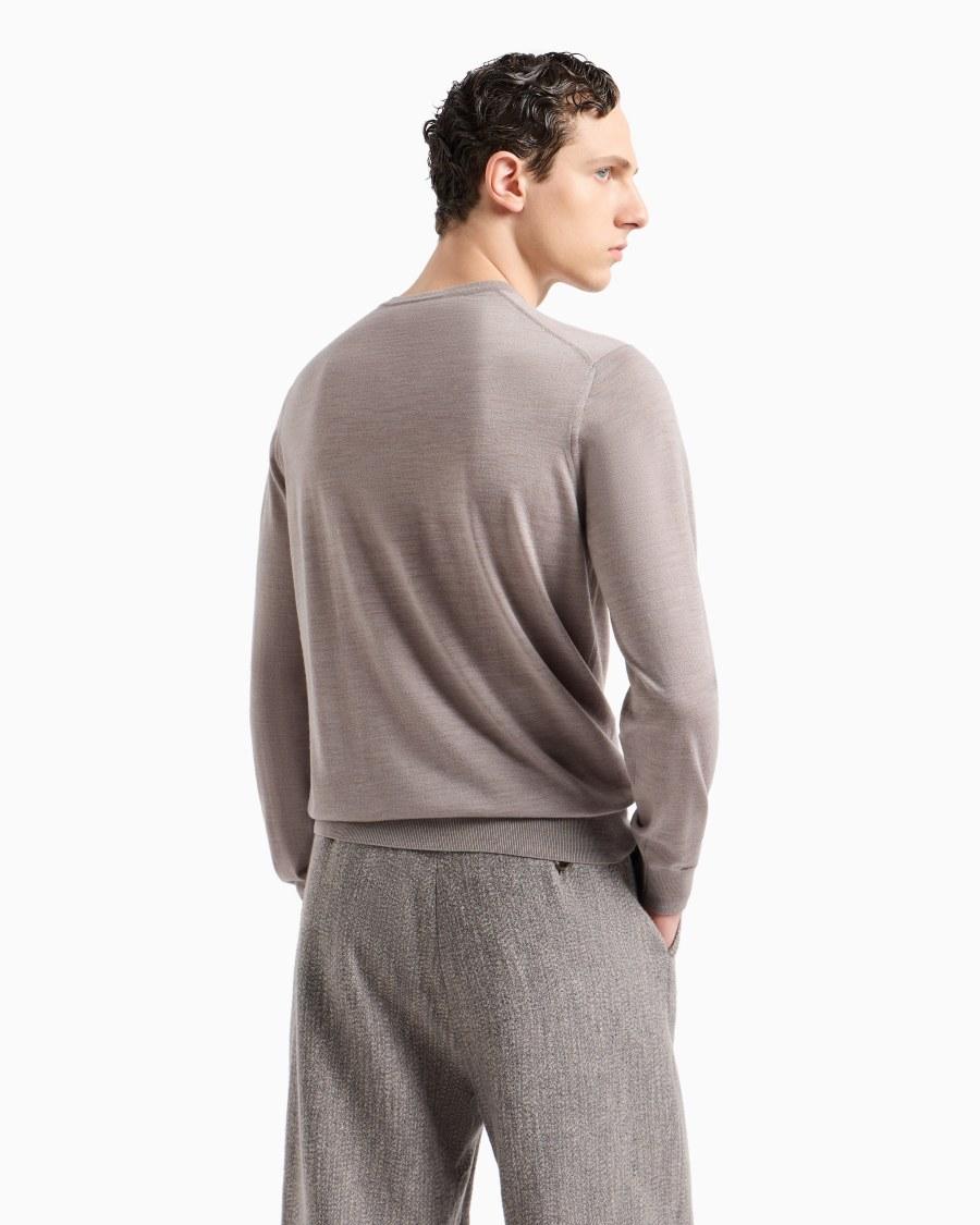 The world of armani MAGLIA GIROCOLLO IN LANA VERGINE Officina