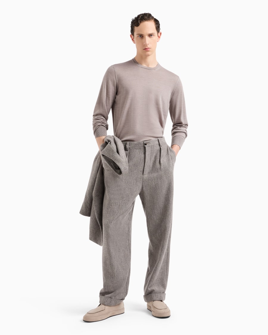 The world of armani MAGLIA GIROCOLLO IN LANA VERGINE Officina
