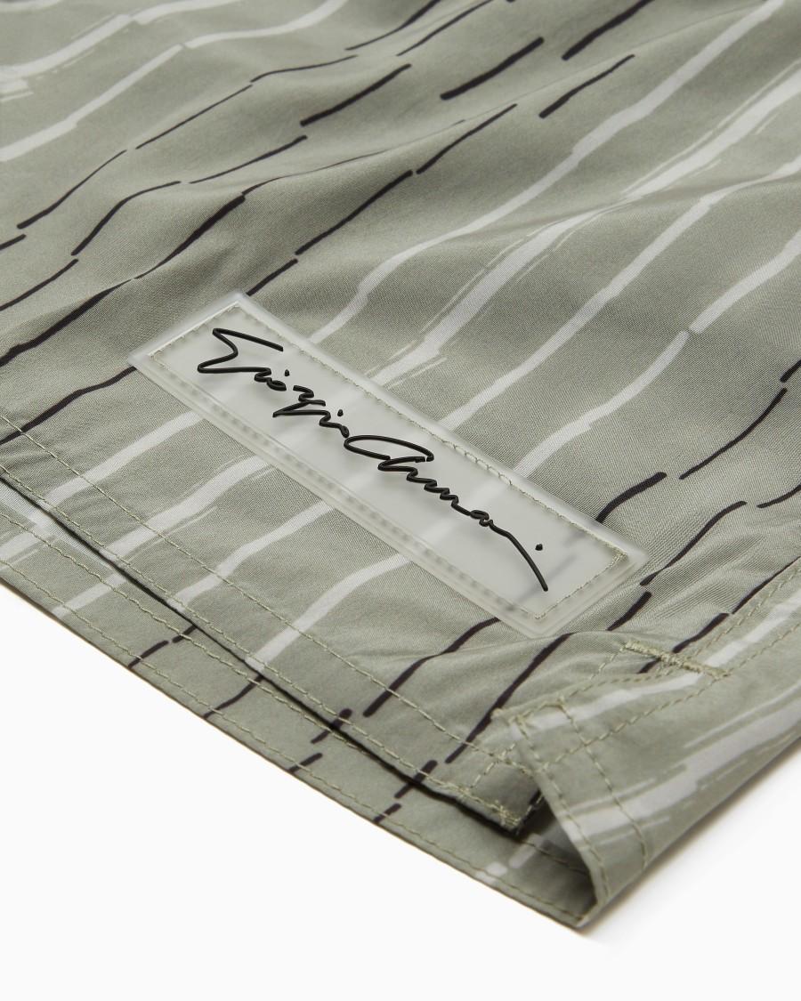 The world of armani COSTUME DA BAGNO BOXER STAMPA RIGA IRREGOLARE Sconti questo mese