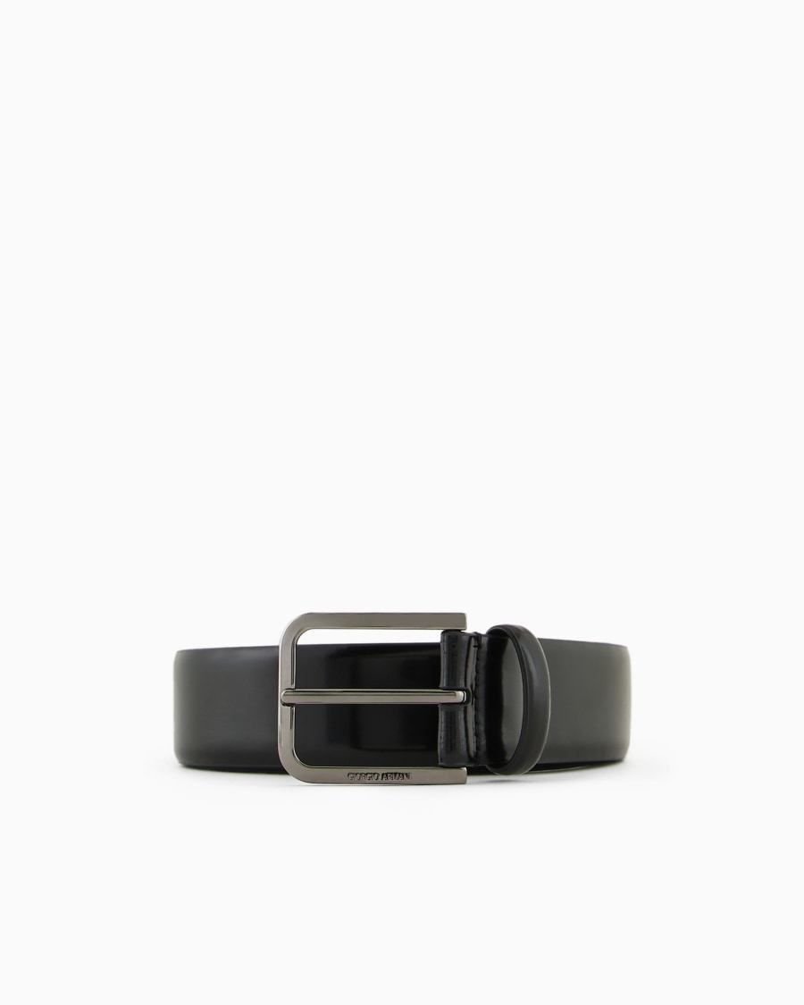 The world of armani CINTURA IN PELLE SPAZZOLATA
