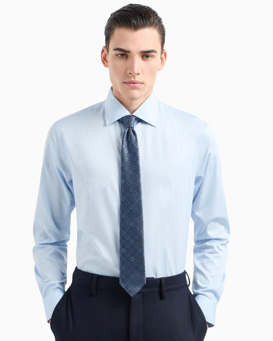 The world of armani CRAVATTA IN SETA JACQUARD MONOGRAM Promozione