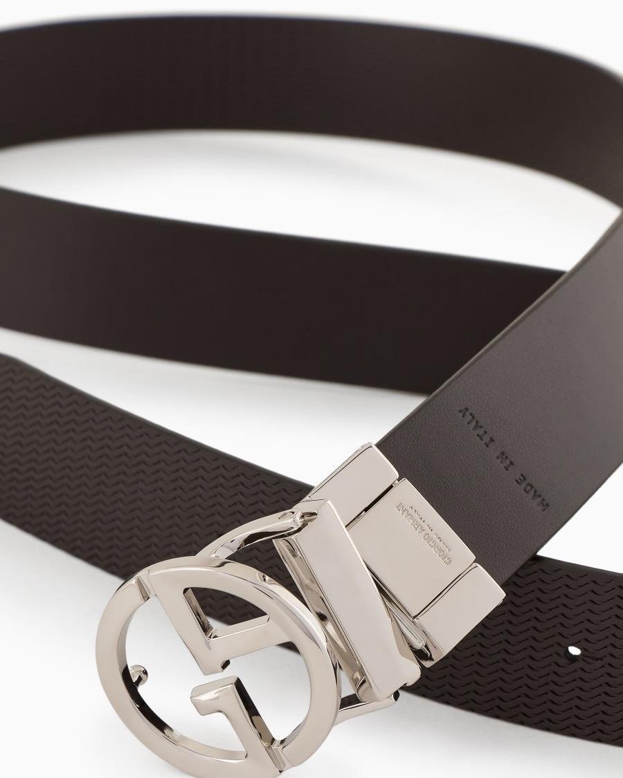 The world of armani CINTURA CON LOGO IN PELLE STAMPATA Novità
