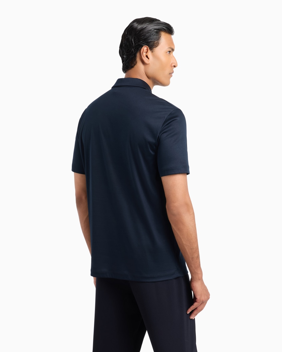 The world of armani POLO A MANICHE CORTE IN INTERLOCK DI COTONE Presa