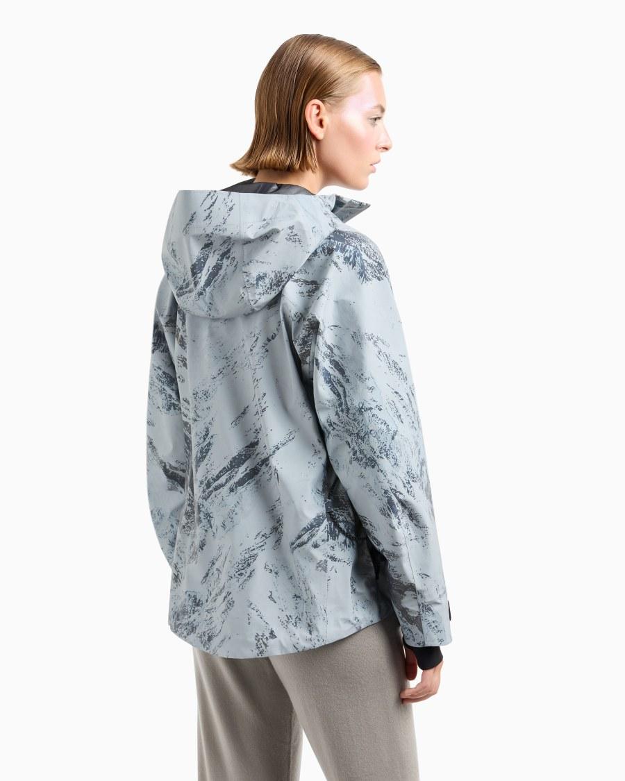 The world of armani GIORGIO ARMANI NEVE GIACCA DA SCI IN TESSUTO REFLEX STAMPATO Saldi